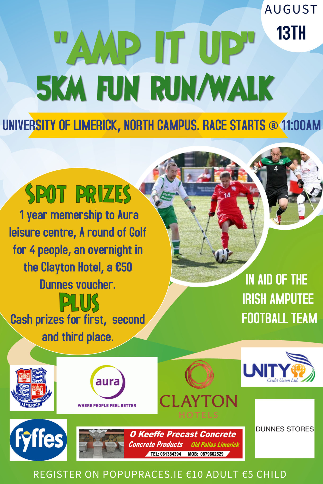 AMP IT UP 23K FUN RUN/WALK LIMERICK - Pop Up Races Intended For 5K Flyer Template